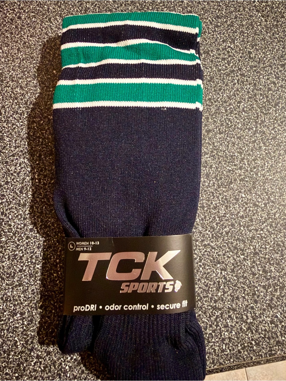 TCK Sports Navy & Kelly Green Athletic Socks - Secure Fit